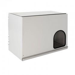 Innennest für Hühner 78x40x50 cm mit Herausnehmbarem Tablett | Schutz für Vögel, Weißes Avicope Nest für Hühner