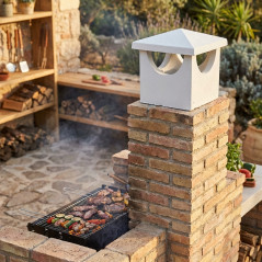 Ventilatore da incasso per barbecue 30x30x30 cm | Turbina ad aria per uscita fumi