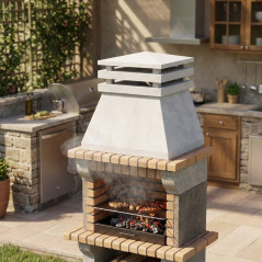 Ventilateur pour barbecue encastrable 30 x 30 x 20 cm | Turbine d'air pour l'évacuation des fumées