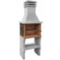 Barbacoa de Obra Iberia Plus 69x47x190 cm con Parrilla 56x35 cm | Barbacoa de Hormigón y Ladrillo para Jardin