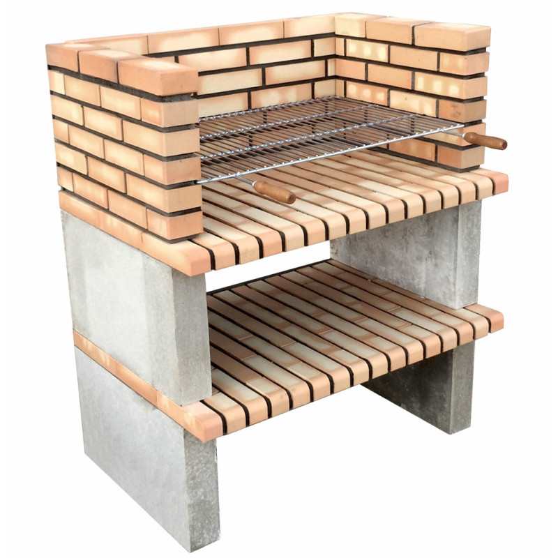 Modulo barbecue Grao Brick 100x70x120 cm Mattoni colorati | Base per barbecue da giardino all'aperto