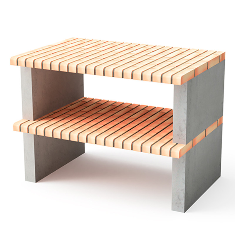 Modulo Barbecue Paella Brick con Lavello 120x80x80 cm | Base per Barbecue da Giardino Esterno