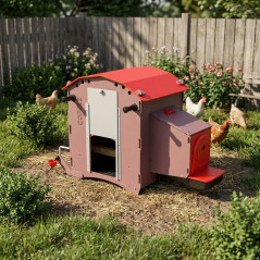 Pollaio fisso con serbatoio acqua 7L 74x57x79 cm | Capacità per 3-5 galline ovaiole