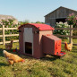 Gallinero Fijo con Bebedero Depósito 7 L 74x57x79 cm | Capacidad 3-5 Gallinas Ponedoras
