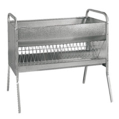 Forrajera para Ovejas Chapa Galvanizada 100x75x128 cm | Comedero Ovino Exterior Ganaderia
