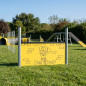 Parcours d'obstacles pour chien (109 x 15 x 81 cm) | Circuit d'agilité pour l'entraînement canin