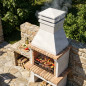 Ventilador de Rejilla para Barbacoa de Obra 30x30x20 cm | Turbina de Aire para Salida de Humos