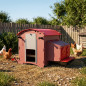 Fixed Chicken Coop with 7L Water Tank 73x83x79 cm | Capacity for 6-9 Laying Hens