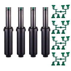 Set di 4 Irrigatore Hunter SRM04 1/2'', Irrigatore a Turbina, Portata da 4,9 a 14 m, Angolo Regolabile