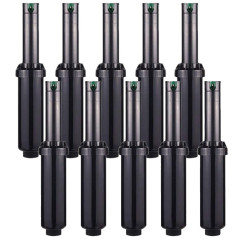 Pack 10 Aspersor de Riego Hunter SRM-04 1/2'' | Alcance 4 a 9,4 metros | Aspersor de Turbina ajustable SRM Hunter