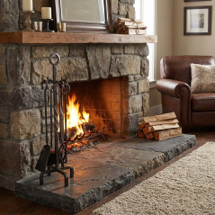 Juego de Accesorios para Chimenea de Hierro Forjado a mano 73 cm | Utensilios para Limpieza de Estufas y Chimeneas