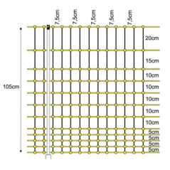 Filet électrique pour volailles 1,05 x 50 m | Enclos pour poulets et animaux de ferme