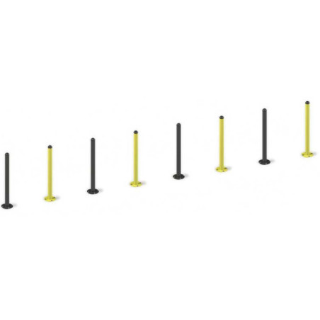 Slalom Agility para Perros 8 Postes | Obstáculo de Entrenamiento para Circuitos Caninos