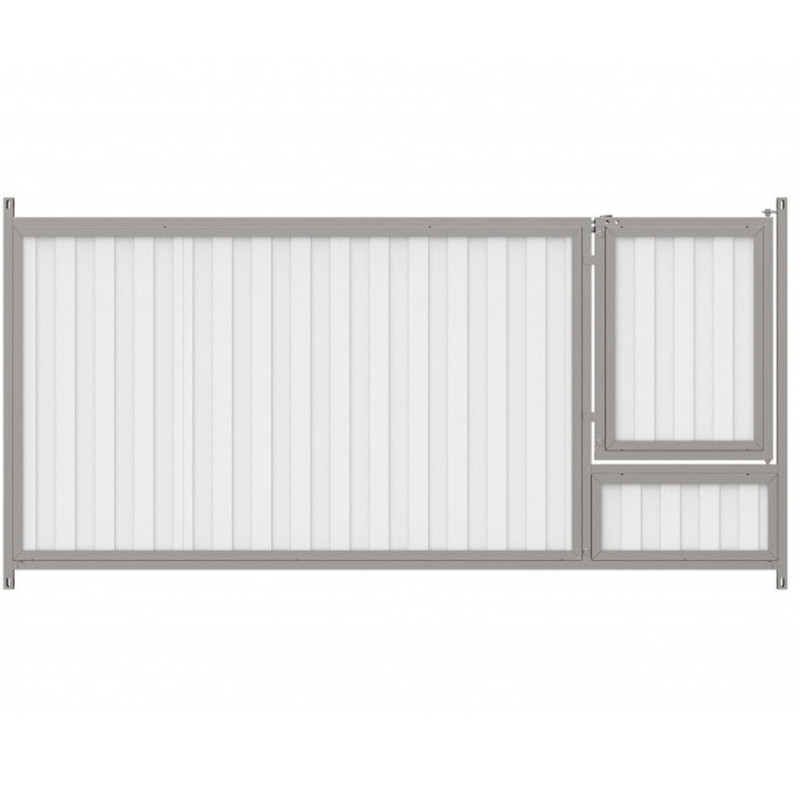 Façade en panneau sandwich de 30 mm avec porte pour niche pour chiots 200 x 100 cm | Niche pour chien