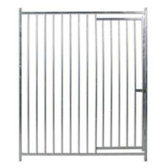 Frente de Barras Boxes Perros con Puerta 150x185 cm | Perrera Canina con Separación 8 cm