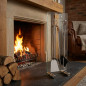 Juego de Accesorios para Chimenea Acero Inoxidable 69 cm | Utensilios para Limpieza de Estufas y Chimeneas
