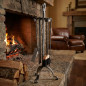 Juego de Accesorios para Chimenea de Hierro Forjado a mano 78 cm | Utensilios para Limpieza de Estufas y Chimeneas