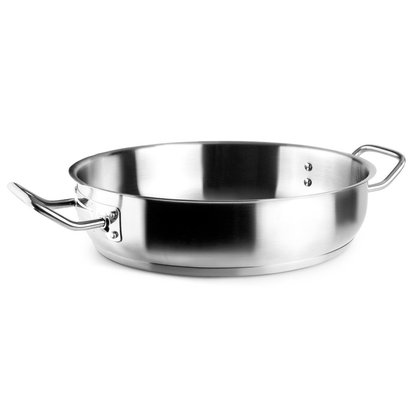 Padella per paella Lacor in acciaio inox | 40 cm | Padella professionale per paella | Adatta a tutti i tipi di fornelli | Lavabi