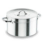 Cacerola con Tapa 45 cm Acero Inoxidable Lacor | Para Vitroceramica, Electrica, Gas | Capacidad 45 L | Alto 28 cm