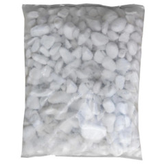 Piedra Redonda Decorativa 20/40 mm Saco 20 kg | Canto Rodado Blanco | Árido Jardín | Decoración Caminos y Jardineras