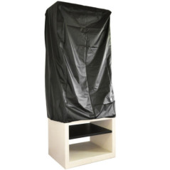 Kitaway Schwarze Grillabdeckung 89x64x165 cm | Schützende Grillabdeckung | Wasserdichte Schutzhülle für den Außenbereich