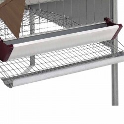 Ponedero para Gallinas 164x133x130 cm | Gallinero de Chapa Galvanizada | Comederos, Bebedero, Rampa | 12 Gallinas