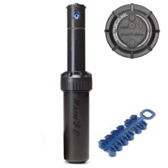 Aspersor Rain Bird 5004PCSAM com válvula anti-drenagem | Pacote com 4 | Alcance de 4,6 a 10,7 m | Aspersor de turbina ajustável 