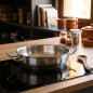 Padella per paella Lacor in acciaio inox | 40 cm | Padella professionale per paella | Adatta a tutti i tipi di fornelli | Lavabi