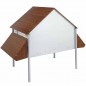 Nistkasten für Hühner 164x133x130 cm | Hühnerstall aus verzinktem Blech und Schweißdrahtgewebe | Futtertröge, Tränke, Rampe | 12 Nistkasten für Hühner 164x133x130 cm | Hühnerstall aus verzinktem Blech und Schweißdrahtgewebe | Futtertröge, Tränke, Rampe | 12
