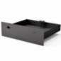 Kitaway 70x20x20 cm Grillschublade und Module | Schwarze Stahlschublade für Außenküche und Einbaugrill