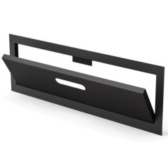 Porta a battente per barbecue e moduli Kitaway 75x23 cm | Porta in acciaio nero per barbecue da incasso per esterni