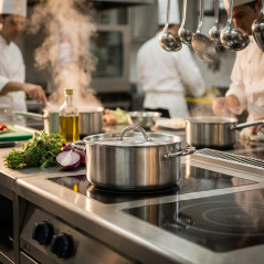 Lacor 50cm Aluminum Casserole with Lid | Suitable for Ceramic, Electric, and Gas Hobs | 41L Capacity | 21cm Height