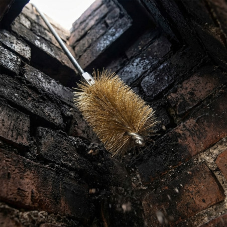 Escobillón Deshollinador Chimenea Acero Ø5 cm Rosca M12/175 | Limpieza Conductos