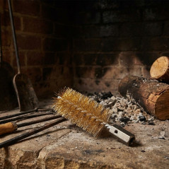 Escobillón Deshollinador Chimenea Acero Ø4 cm Rosca M12/175 | Limpieza Conductos