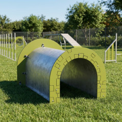 Túnel Circuito Agility Perros Chapa Galvanizada 153x91x76 cm