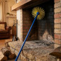 Kit Deshollinador Chimenea 7 m con Erizo Nylon 20 cm | Limpieza Conductos y Chimeneas