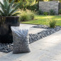 Decorative Round Stone 20/40 mm 20 kg Bag | Black Pebbles | Garden Aggregate | Decoration for Paths and Planters