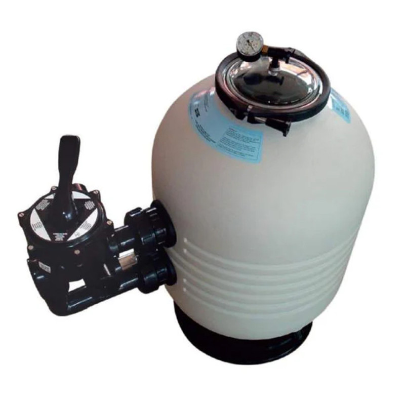 Filtro de areia M3000 de 480 mm para piscinas com válvula lateral | Filtro monobloco com vazão de 9000 l/hora para piscinas resi Filtro de areia M3000 de 480 mm para piscinas com válvula lateral | Filtro monobloco com vazão de 9000 l/hora para piscinas resi