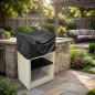 Kitaway Grill Black BBQ Cover 89x64x35 cm | Protective BBQ Cover | Waterproof BBQ Protector