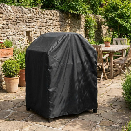 Housse de four 82 x 82 x 100 cm noire | Housse de protection pour four extérieur | Protection imperméable pour four de jardin