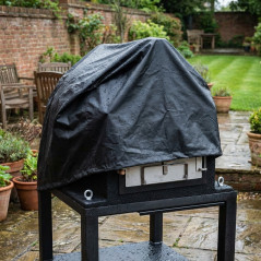 Housse de four 102 x 102 x 100 cm noire | Housse de protection pour four extérieur | Protection imperméable pour four de jardin