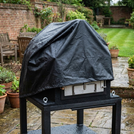 Housse de four 102 x 102 x 100 cm noire | Housse de protection pour four extérieur | Protection imperméable pour four de jardin