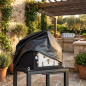 Housse de four 82 x 82 x 100 cm noire | Housse de protection pour four extérieur | Protection imperméable pour four de jardin