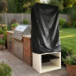 Kitaway Copertura per barbecue nera 89x64x165 cm | Copertura protettiva per barbecue | Protezione impermeabile per barbecue da e