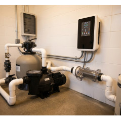 Domotic D-24 S2 Salzelektrolyseanlage | Leistung 21 g/h | Für Pools bis 40 m³ | Salzelektrolyseanlage