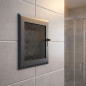 Rejilla de Ventilación Gris Regulable 15x15 cm con Salida Ø80 mm | Rejilla de Aire Ajustable Ventilación y Extracción