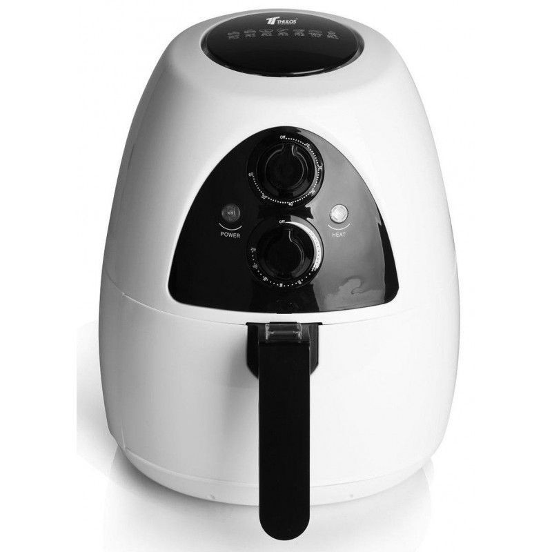 Friteuse sans huile Thulos TH-FR1230BK, Capacité 2 litres, 1230W, blanc