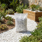 Piedra Redonda Decorativa 20/40 mm Saco 20 kg | Canto Rodado Blanco | Árido Jardín | Decoración Caminos y Jardineras