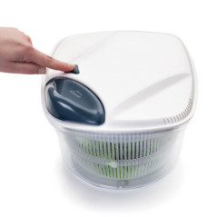 Salatschleuder (5 l) | Schnelles Abtropfen von Gemüse | Rutschfester Boden | Ø 26 cm | Spülmaschinenfest