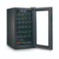 Vinoteca con Compresor para 28 Botellas Orbegozo | Enfriador de Botellas con Luz Interior LED | Estantes Cromados | Panel Tactil